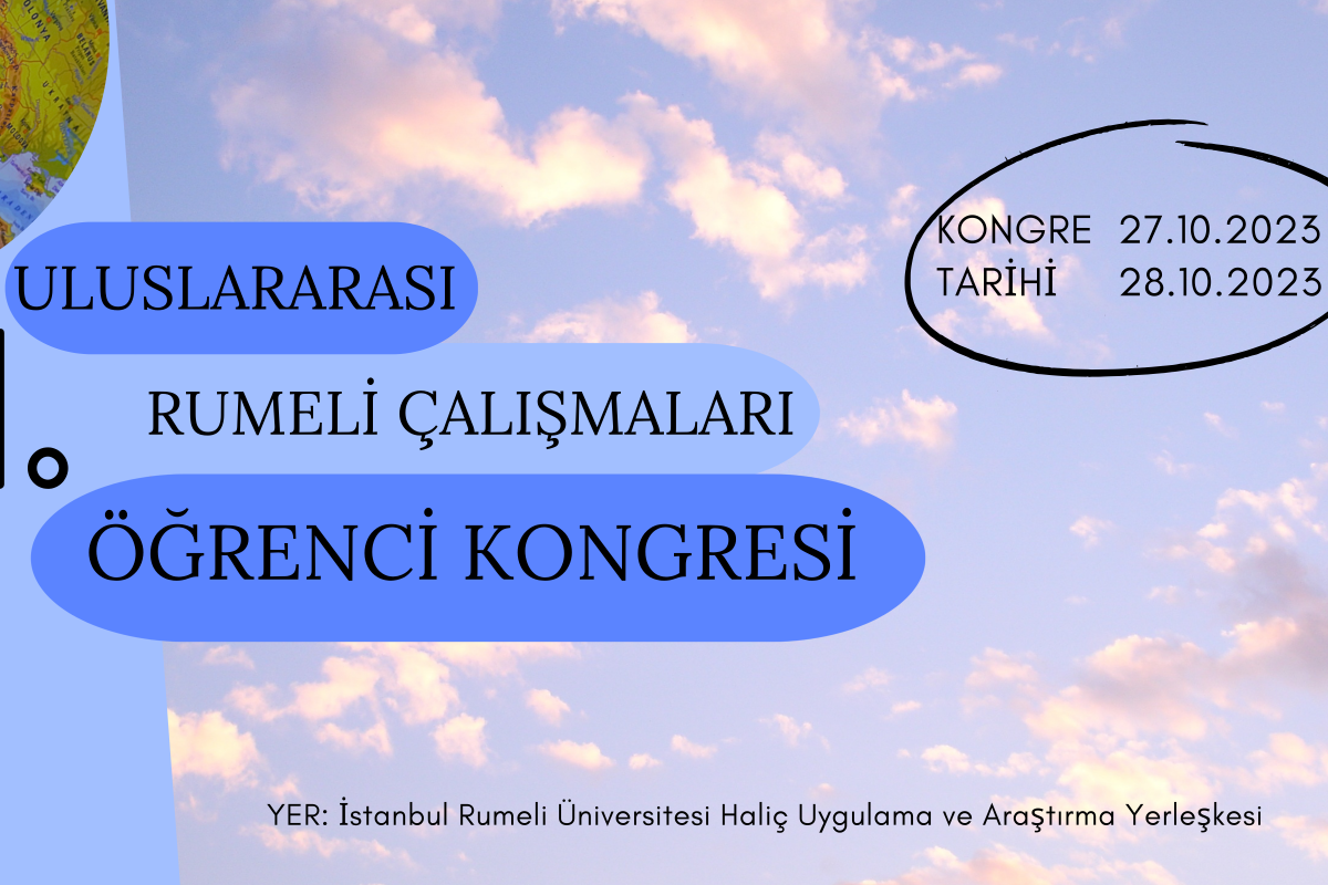 1. Uluslararası Rumeli Çalışmaları Öğrenci Kongresi afişi