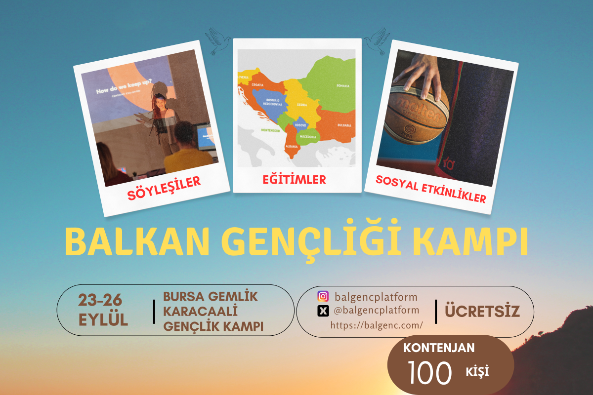 Balkan Gençliği Kampı duyuru afişi